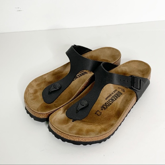 Birkenstock Shoes - Birkenstock Gizeh Black Thing Sandal Flip Flops